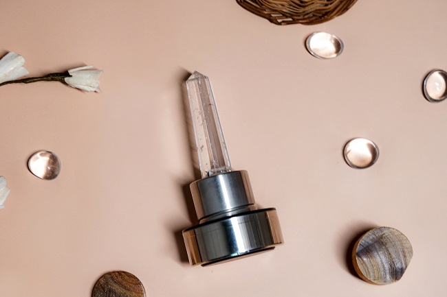 Clear Quartz Crystal Water Bottle for Clarity and Energy